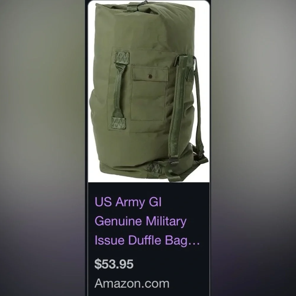 US Army Gl Genuine Military Issue Duffle Bag - Picture 10 of 10